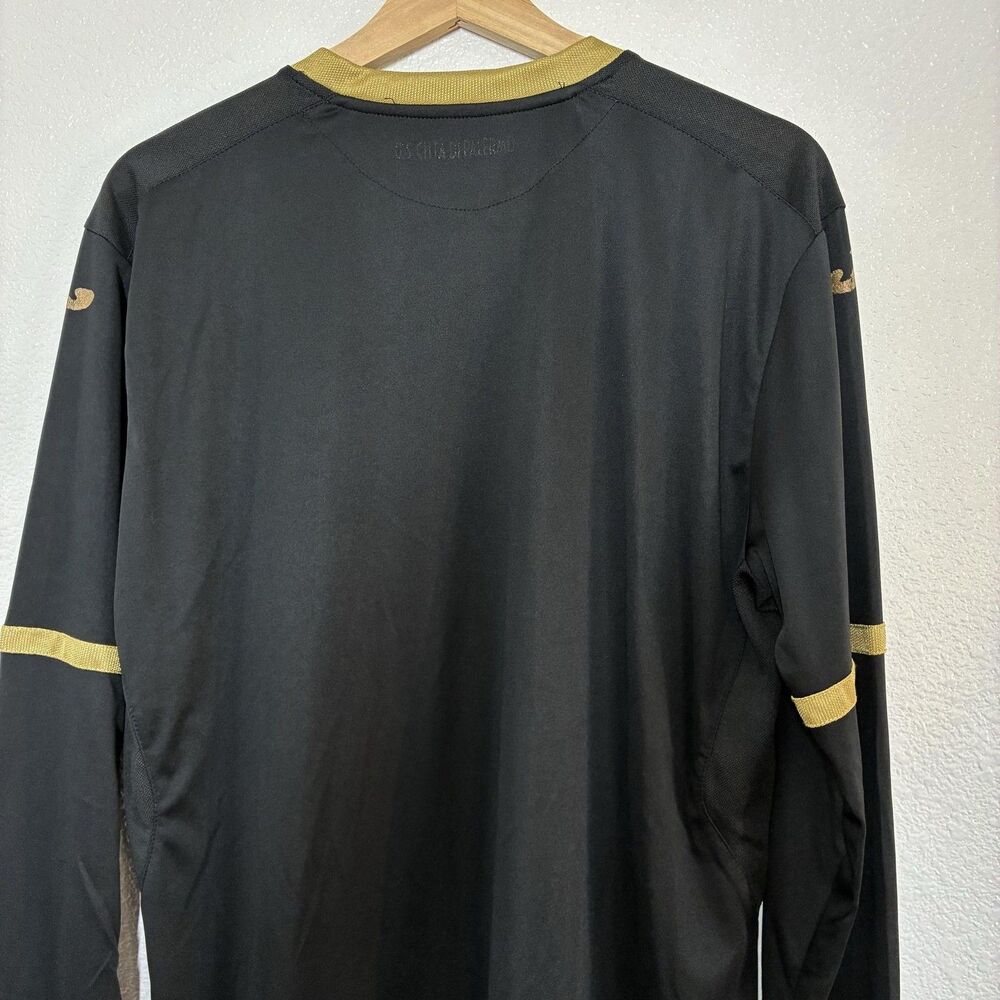 Eagle Logo Jersey Mens 2XL Black Gold Soccer Football Joma DRY MX Long Sleeve - Picture 13 of 15
